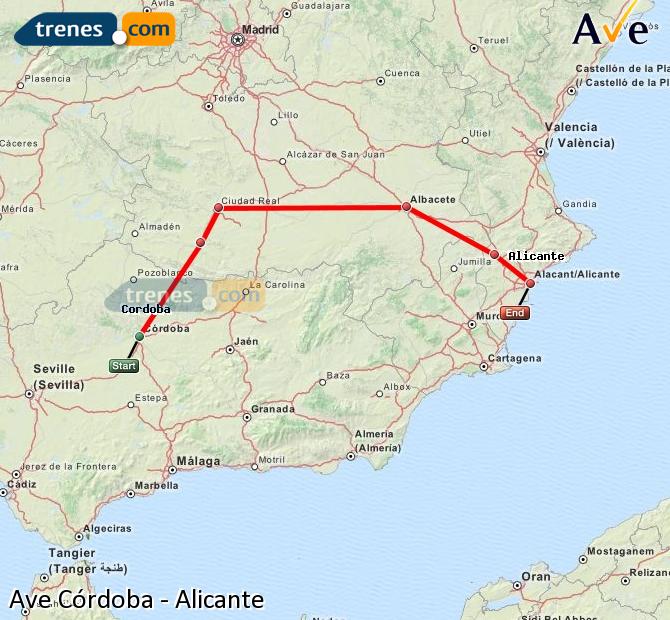 Alta Velocidad Cordoba Alicante / Alacant