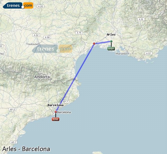 travel arles to barcelona