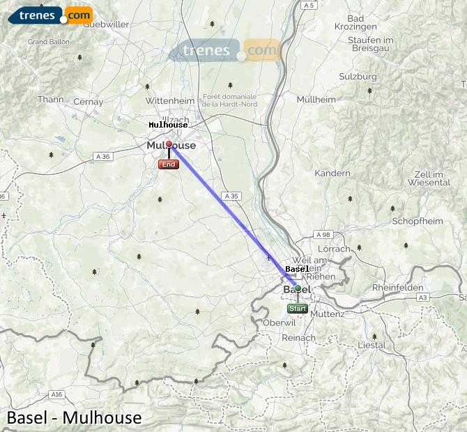 Train Basel SBB (Basilea) Mulhouse