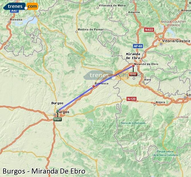 Tren Burgos-Rosa de Lima Miranda de Ebro