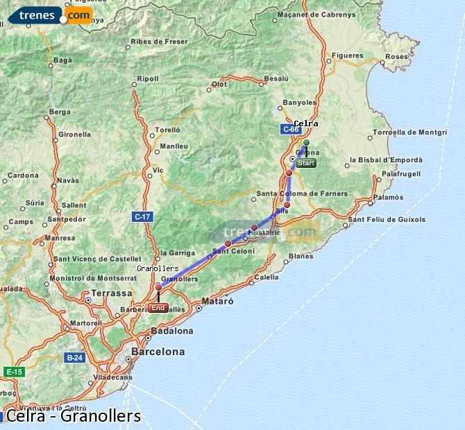 Cheap Celrà to Granollers trains, tickets from 4,20 € - Trenes.com