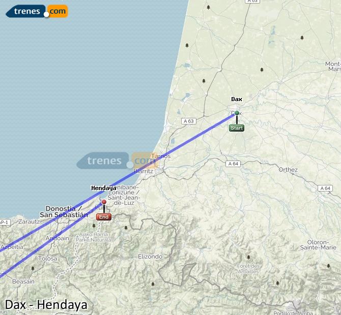 Tren Dax Hendaye (Hendaya)