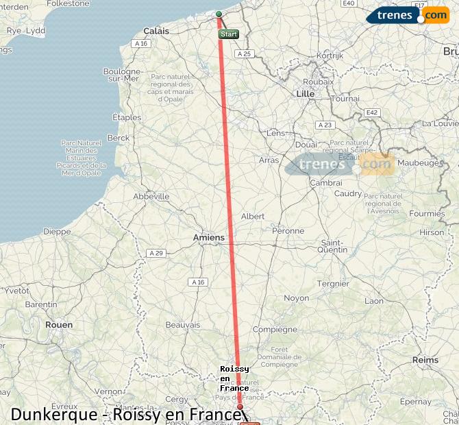 Trenes Dunkerque Roissy En France Baratos Billetes Desde 2950 € 9842