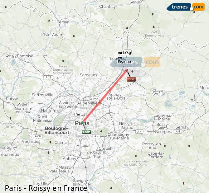 Trenes París Roissy En France Baratos Billetes Desde 3050 € 6810