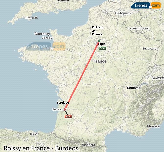Trenes Roissy En France Burdeos Baratos Billetes Desde 3100 € 1484