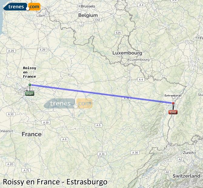 Trenes Roissy En France Estrasburgo Baratos Billetes Desde 7700 € 6576