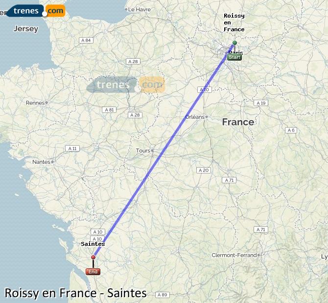 Trenes Roissy En France Saintes Baratos Billetes Desde 6240 € 5417